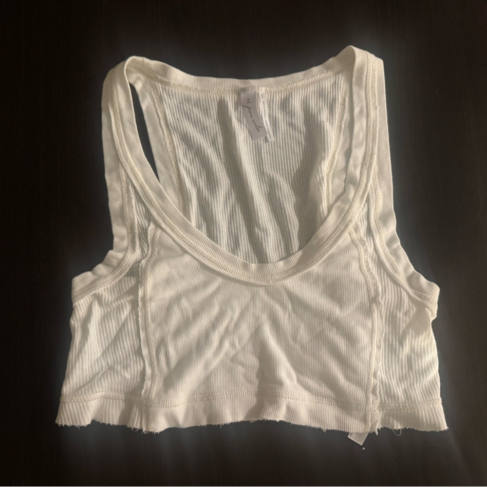 Urban Outfitters White Ribbed Tank